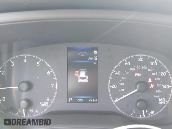 2025 Toyota Corolla Cross L with VIN 7MUAAAAG8SV129922, listed as a IAAI auction lot 42275105 with 993 mi miles and . Bid and sale history available at DreamBid. Image 7.