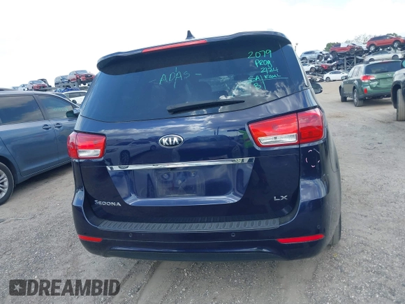 2018 Kia Sedona LX with VIN KNDMB5C14J6402504, listed as a IAAI auction lot 41682858 with 93,396 mi miles. Bid and sale history available at carsss.com. Image 16.