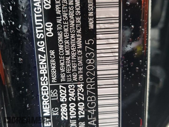 2024 Mercedes-Benz C 300 z VIN W1KAF4GB7RR208375, wystawiony jako Copart lot #69190394 z przebiegiem 4 670 mil mil oraz Szkoda całkowita • Salvage title. Historia ofert i sprzedaży dostępna na DreamBid. Obrazek 13.