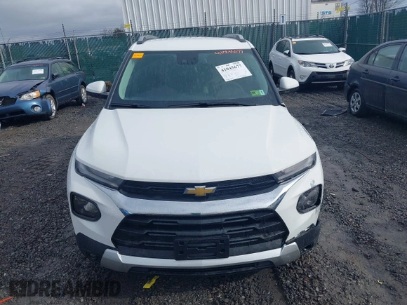 2022 Chevrolet TrailBlazer LT with VIN KL79MPSL6NB060952, listed as a IAAI auction lot 41045677 with 38,589 mi miles. Bid and sale history available at carsss.com. Image 12.