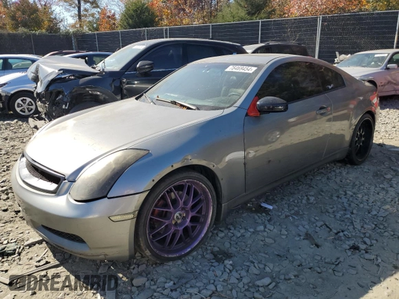 2007 Infiniti G35 Coupe with VIN JNKCV54E17M902823, listed as a Copart auction lot 78469454 with 0 mi miles and Salvage Title. Bid and sale history available at carsss.com. Image 1.