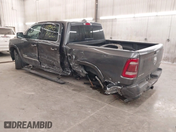 2020 Ram 1500 Limited with VIN 1C6SRFHT8LN254585, listed as a IAAI auction lot 41189940 with 58,631 mi miles. Bid and sale history available at carsss.com. Image 3.