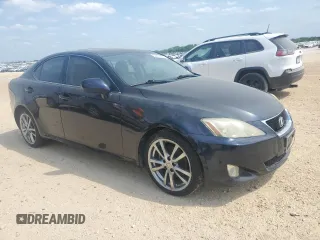 2008 Lexus IS with VIN JTHBK262885082029, listed as a Copart auction lot 53275535 with 237,252 mi miles and Salvage Title. Bid and sale history available at carsss.com. Image 4.