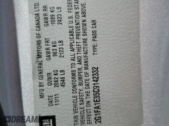 2012 Chevrolet Camaro 2LS z VIN 2G1FA1E35C9142332, wystawiony jako Copart lot #55449195 z przebiegiem 142 323 mil mil oraz Szkoda całkowita • Salvage title. Historia ofert i sprzedaży dostępna na DreamBid. Obrazek 12.
