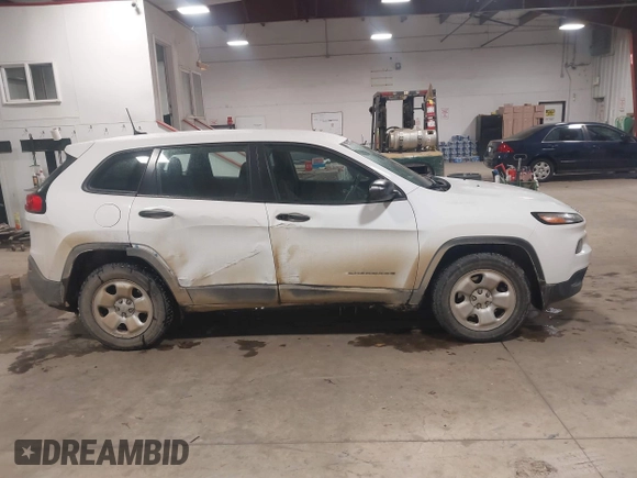 2016 Jeep Cherokee Sport with VIN 1C4PJMAS0GW254799, listed as a IAAI auction lot 41582436 with 140,471 mi miles and . Bid and sale history available at DreamBid. Image 13.