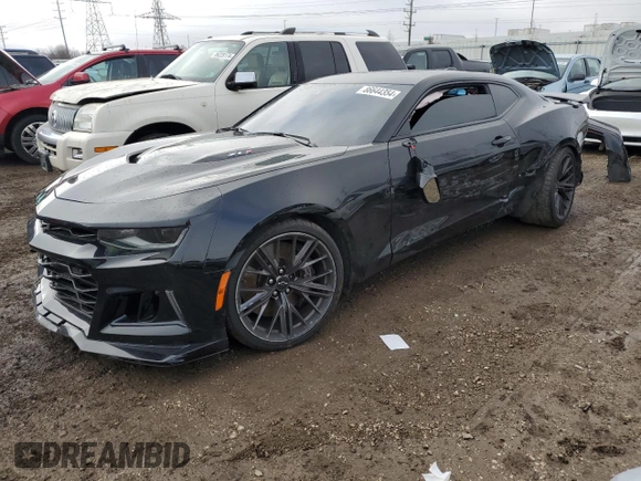 2021 Chevrolet Camaro ZL1 with VIN 1G1FK1R61M0100933, listed as a Copart auction lot 86644354 with 19,933 mi miles and Salvage Title. Bid and sale history available at carsss.com. Image 1.