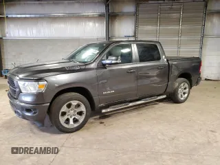 2021 Ram 1500 Big Horn z VIN 1C6SRFFT7MN652939, wystawiony jako Copart lot #49215095 z przebiegiem 43 221 mil mil oraz Szkoda całkowita • Salvage title. Historia ofert i sprzedaży dostępna na DreamBid. Obrazek 1.
