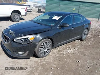2014 Kia Cadenza Premium with VIN KNALN4D73E5140435, listed as a IAAI auction lot 41843037 with 126,555 mi miles and . Bid and sale history available at DreamBid. Image 2.