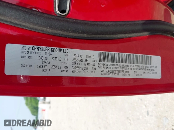 2015 Dodge Journey R/T с VIN 3C4PDCEG7FT584175, выставлен на аукционе IAAI как лот 42731862 с пробегом 87 346 миль миль и . История ставок и продаж доступна на DreamBid. Изображение 12.