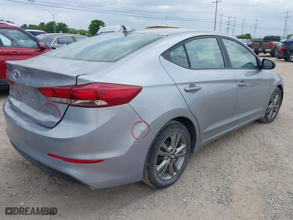 2017 Hyundai Elantra Limited with VIN 5NPD84LF3HH072908, listed as a IAAI auction lot 42106855 with 104,942 mi miles. Bid and sale history available at carsss.com. Image 4.