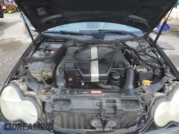 2004 Mercedes-Benz C 240 with VIN WDBRF81J84F554142, listed as a Copart auction lot 51578395 with Not provided miles and Salvage title. Bid and sale history available at DreamBid. Image 11.