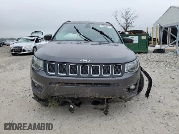 2018 Jeep Compass Latitude with VIN 3C4NJCBB8JT287353, listed as a Copart auction lot 56069635 with 92,719 mi miles and Salvage title. Bid and sale history available at DreamBid. Image 5.