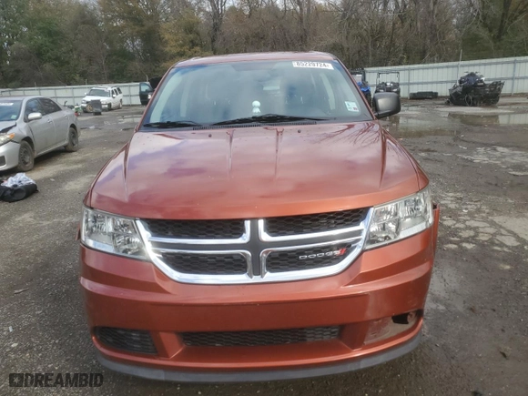 2013 Dodge Journey American Value Pkg with VIN 3C4PDCAB2DT516485, listed as a Copart auction lot 85229724 with 122,487 mi miles and Salvage Title. Bid and sale history available at carsss.com. Image 5.