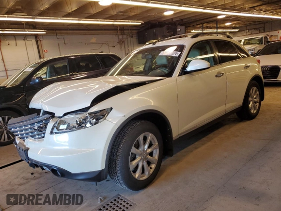 2008 Infiniti FX35 with VIN JNRAS08W08X206669, listed as a Copart auction lot 50365824 with 118,158 mi miles and Salvage Title. Bid and sale history available at carsss.com. Image 1.