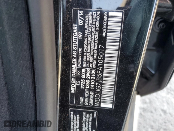 2015 Mercedes-Benz S 63 AMG z VIN WDDUG7JB5FA105017, wystawiony jako Copart lot #57890015 z przebiegiem 104 202 mil mil oraz Czysty tytuł • Clean title. Historia ofert i sprzedaży dostępna na DreamBid. Obrazek 12.