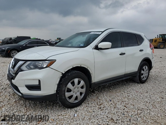 2017 Nissan Rogue S with VIN KNMAT2MT7HP558779, listed as a Copart auction lot 51852015 with 181,529 mi miles and Salvage Title. Bid and sale history available at DreamBid. Image 1.