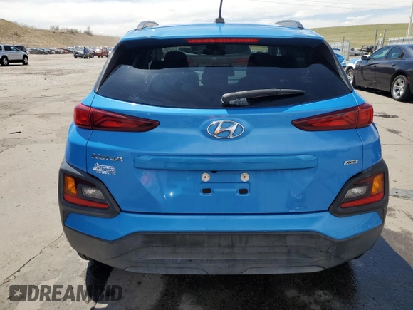 2020 Hyundai Kona SEL with VIN KM8K2CAA7LU514853, listed as a Copart auction lot 53077785 with 68,977 mi miles and Salvage Title. Bid and sale history available at DreamBid. Image 6.