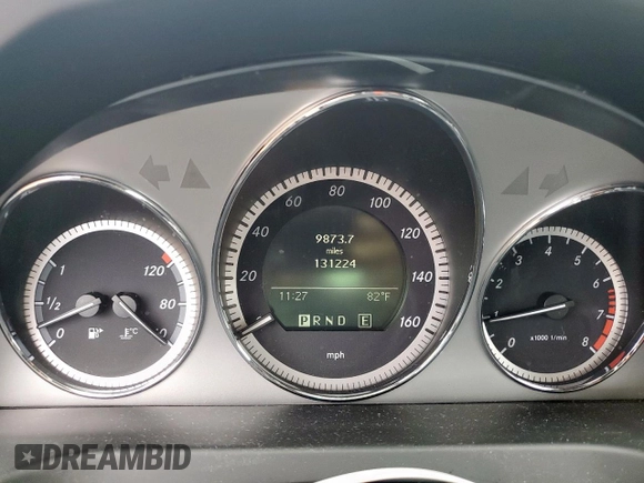 2011 Mercedes-Benz C 350 Sport with VIN WDDGF5GB3BR165689, listed as a Copart auction lot 58238945 with 131,224 mi miles and Salvage title. Bid and sale history available at DreamBid. Image 9.