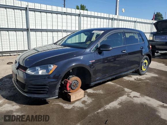 2015 Volkswagen Golf GTI Autobahn with VIN 3VW4T7AU9FM063491, listed as a Copart auction lot 54446864 with 102,655 mi miles and Salvage Title. Bid and sale history available at carsss.com. Image 1.