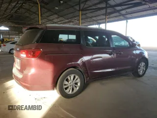 2015 Kia Sedona LX with VIN KNDMB5C13F6033903, listed as a Copart auction lot 88105815 with 234,755 mi miles and Salvage Title. Bid and sale history available at carsss.com. Image 3.