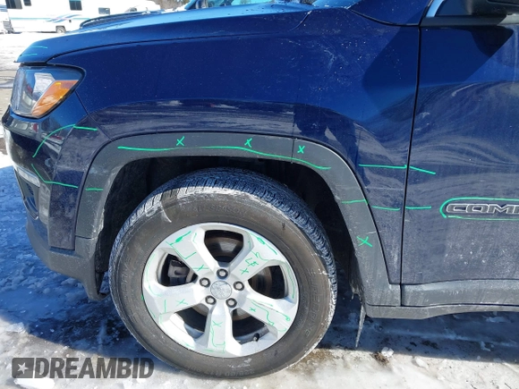 2021 Jeep Compass Altitude z VIN 3C4NJDBB0MT552101, wystawiony jako IAAI lot #41578726 z przebiegiem 49 684 mil mil oraz . Historia ofert i sprzedaży dostępna na DreamBid. Obrazek 19.