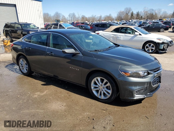 2017 Chevrolet Malibu LT with VIN 1G1ZE5STXHF125621, listed as a Copart auction lot 50383845 with 56,987 mi miles and Salvage Title. Bid and sale history available at DreamBid. Image 4.