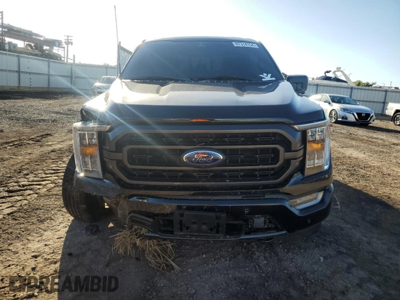 2023 Ford F-150 XL with VIN 1FTFW1E87PKE76757, listed as a Copart auction lot 87314154 with 10,280 mi miles and Salvage Title. Bid and sale history available at carsss.com. Image 5.