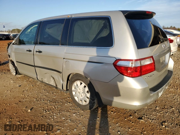 2006 Honda Odyssey LX with VIN 5FNRL38216B018605, listed as a Copart auction lot 43457695 with 258,118 mi miles and Salvage Title. Bid and sale history available at carsss.com. Image 2.