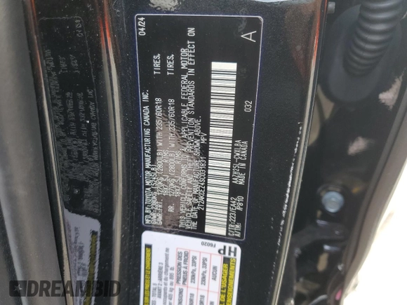 2025 Lexus NX 350h with VIN 2T2AKCEZ4SC031831, listed as a Copart auction lot 71594764 with 9,147 mi miles and Salvage Title. Bid and sale history available at DreamBid. Image 13.