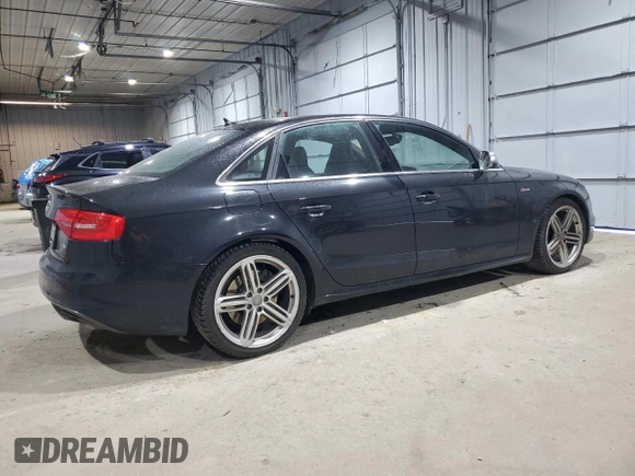 2013 Audi S4 Premium Plus with VIN WAUDGAFL1DA103025, listed as a Copart auction lot 82285234 with 120,742 mi miles and Salvage Title. Bid and sale history available at carsss.com. Image 3.