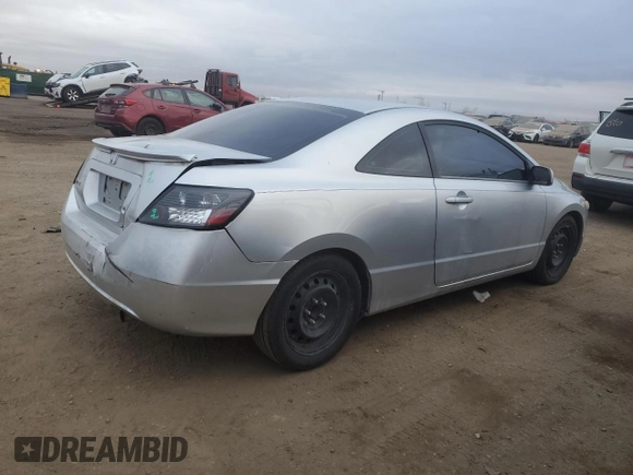 2006 Honda Civic Cpe LX with VIN 2HGFG11656H548709, listed as a Copart auction lot 88356725 with 169,047 mi miles and Salvage Title. Bid and sale history available at carsss.com. Image 3.