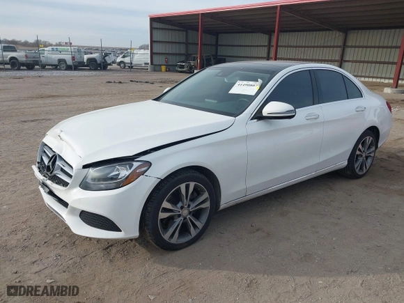 2016 Mercedes-Benz C-Class C 300 Luxury with VIN 55SWF4KBXGU126987, listed as a IAAI auction lot 41490807 with 49,231 mi miles. Bid and sale history available at carsss.com. Image 17.