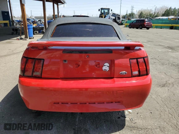 2004 Ford Mustang Deluxe with VIN 1FAFP446X4F179264, listed as a Copart auction lot 52425015 with 198,495 mi miles and Salvage Title. Bid and sale history available at carsss.com. Image 6.