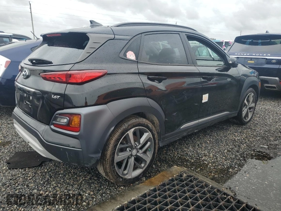 2020 Hyundai Kona Ultimate with VIN KM8K53A56LU427603, listed as a Copart auction lot 74005334 with 0 mi miles and Non Repairable. Bid and sale history available at carsss.com. Image 3.