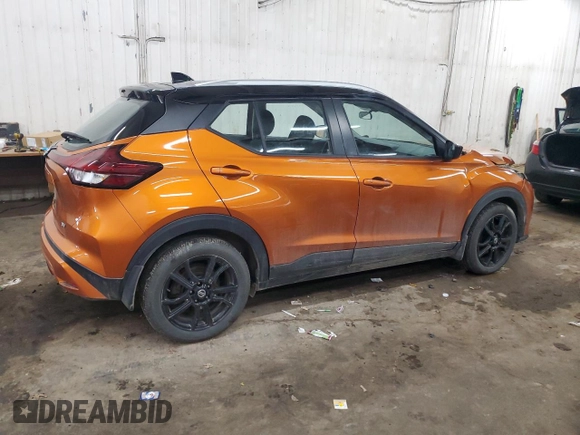 2021 Nissan Kicks SV with VIN 3N1CP5CV6ML502956, listed as a Copart auction lot 51616705 with 60,712 mi miles and Salvage Title. Bid and sale history available at carsss.com. Image 3.