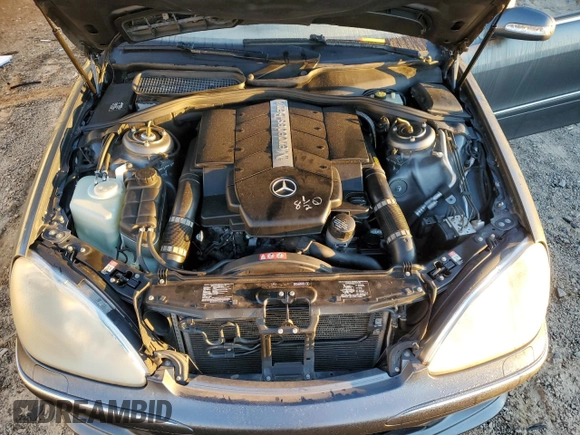 2006 Mercedes-Benz S 500 with VIN WDBNG75J56A476841, listed as a Copart auction lot 75056844 with 155,289 mi miles and Salvage Title. Bid and sale history available at DreamBid. Image 11.