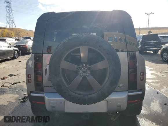 2020 Land Rover Defender SE with VIN SALEP7EU1L2009698, listed as a Copart auction lot 78194764 with 63,407 mi miles and Salvage title. Bid and sale history available at DreamBid. Image 6.