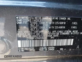 2024 Toyota RAV4 Hybrid XSE with VIN 2T3E6RFV0RW068643, listed as a IAAI auction lot 41621702 with 10,332 mi miles. Bid and sale history available at carsss.com. Image 9.