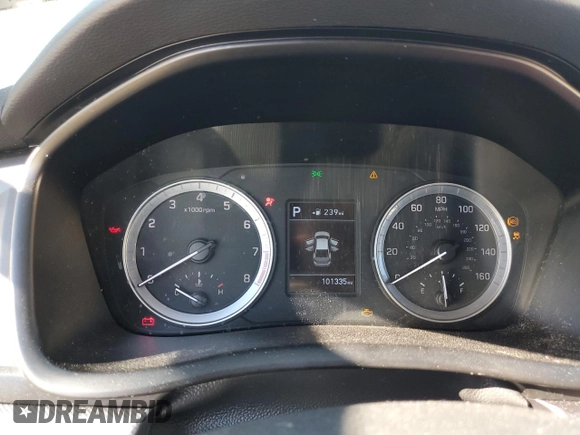 2019 Hyundai Sonata SE with VIN 5NPE24AF6KH748347, listed as a Copart auction lot 43651065 with 101,335 mi miles and Salvage Title. Bid and sale history available at carsss.com. Image 9.