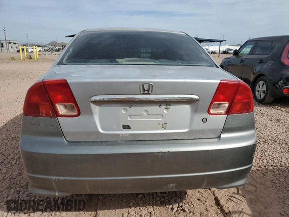 2002 Honda Civic EX with VIN 1HGES26782L051944, listed as a Copart auction lot 47958055 with 286,468 mi miles and Salvage Title. Bid and sale history available at DreamBid. Image 6.