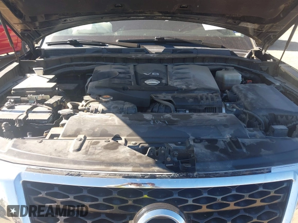 2019 Nissan Armada Platinum with VIN JN8AY2NF1K9350665, listed as a IAAI auction lot 41371514 with 111,133 mi miles. Bid and sale history available at carsss.com. Image 10.