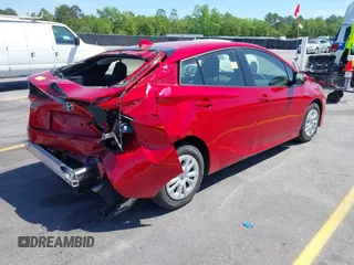 2022 Toyota Prius L Eco with VIN JTDKAMFU6N3158307, listed as a IAAI auction lot 42042768 with 17,882 mi miles and . Bid and sale history available at DreamBid. Image 4.