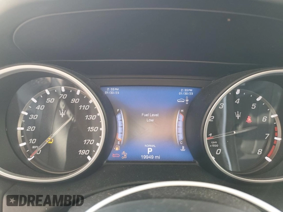 2020 Maserati Levante S z VIN ZN661YUS0LX346237, wystawiony jako Copart lot #69684282 z przebiegiem 19 949 mil mil oraz . Historia ofert i sprzedaży dostępna na DreamBid. Obrazek 9.