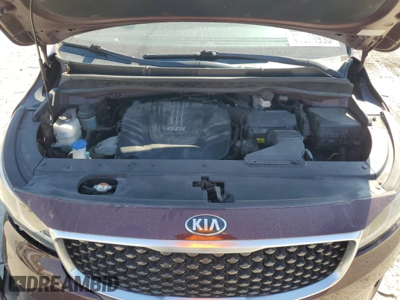 2017 Kia Sedona LX with VIN KNDMB5C19H6338583, listed as a Copart auction lot 48574955 with 140,765 mi miles and Salvage Title. Bid and sale history available at carsss.com. Image 14.