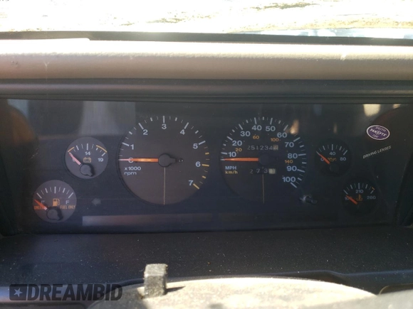 1995 Jeep Grand Cherokee Laredo with VIN 1J4FX58S1SC754691, listed as a Copart auction lot 72858214 with 251,234 mi miles and Salvage Title. Bid and sale history available at carsss.com. Image 9.