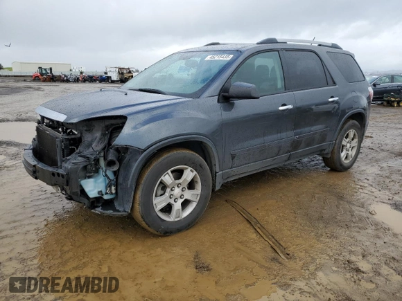 2011 GMC Acadia SL with VIN 1GKKRNED9BJ309961, listed as a Copart auction lot 45215435 with 121,875 mi miles and Salvage Title. Bid and sale history available at carsss.com. Image 1.