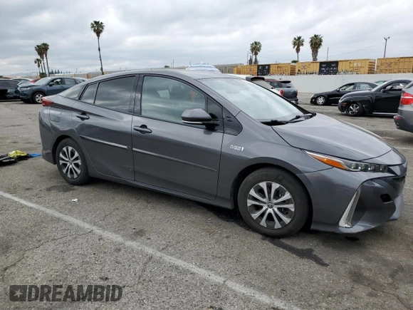 2020 Toyota Prius Prime LE with VIN JTDKARFP8L3143845, listed as a Copart auction lot 51046095 with 121,367 mi miles and Salvage Title. Bid and sale history available at carsss.com. Image 4.