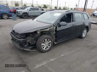 2019 Volkswagen Golf SportWagen S with VIN 3VWY57AU2KM516226, listed as a IAAI auction lot 41674518 with 60,806 mi miles. Bid and sale history available at carsss.com. Image 19.