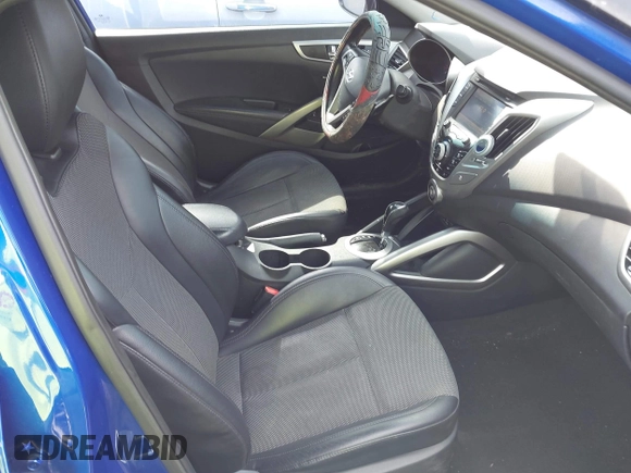 2013 Hyundai Veloster w/Black Int with VIN KMHTC6ADXDU170420, listed as a IAAI auction lot 41655443 with 157,800 mi miles and . Bid and sale history available at DreamBid. Image 5.