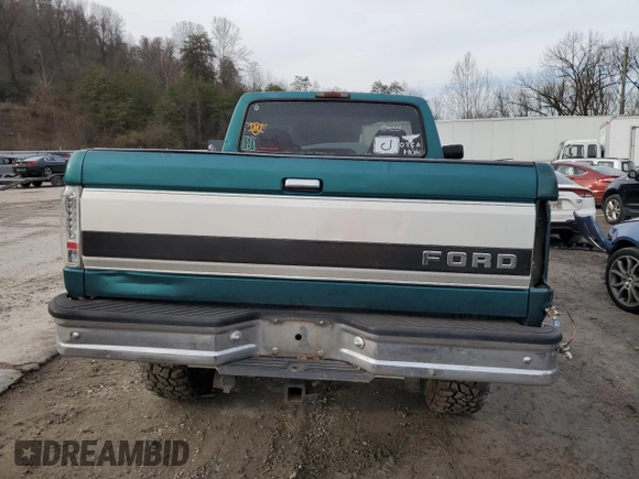 1996 Ford F-150 with VIN 1FTEF14N6TNA12743, listed as a Copart auction lot 84621234 with 169,102 mi miles and Salvage title. Bid and sale history available at DreamBid. Image 10.